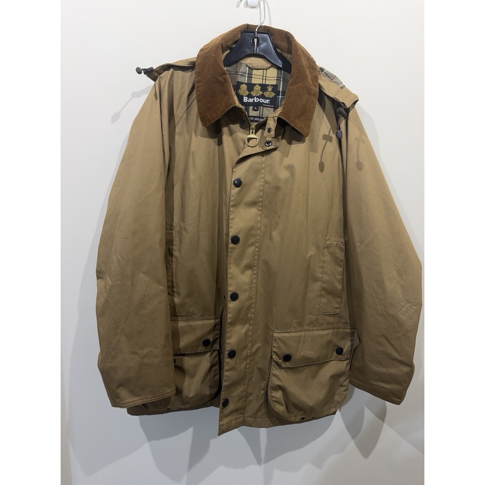 Barbour Lightweight Bedale Wax Waterproof Breathable Country Brown Jacket Size L